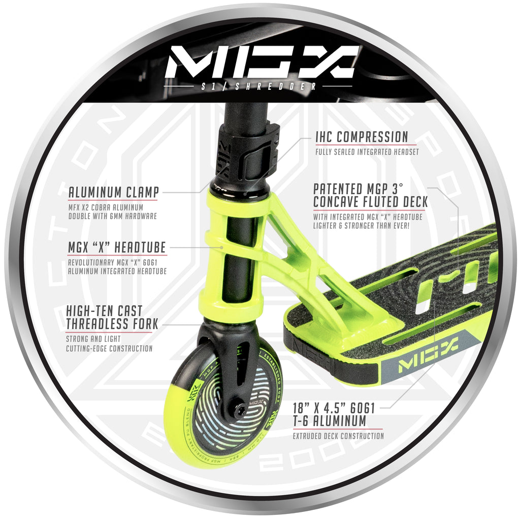 MADD GEAR MGX S1 SHREDDER SCOOTER GREEN / BLACK