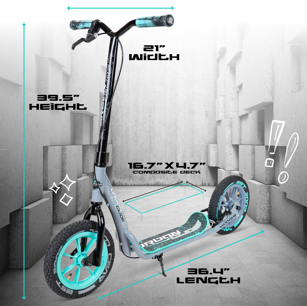 MADD GEAR URBAN GLIDE 300 GREY / TEAL - Mozzi